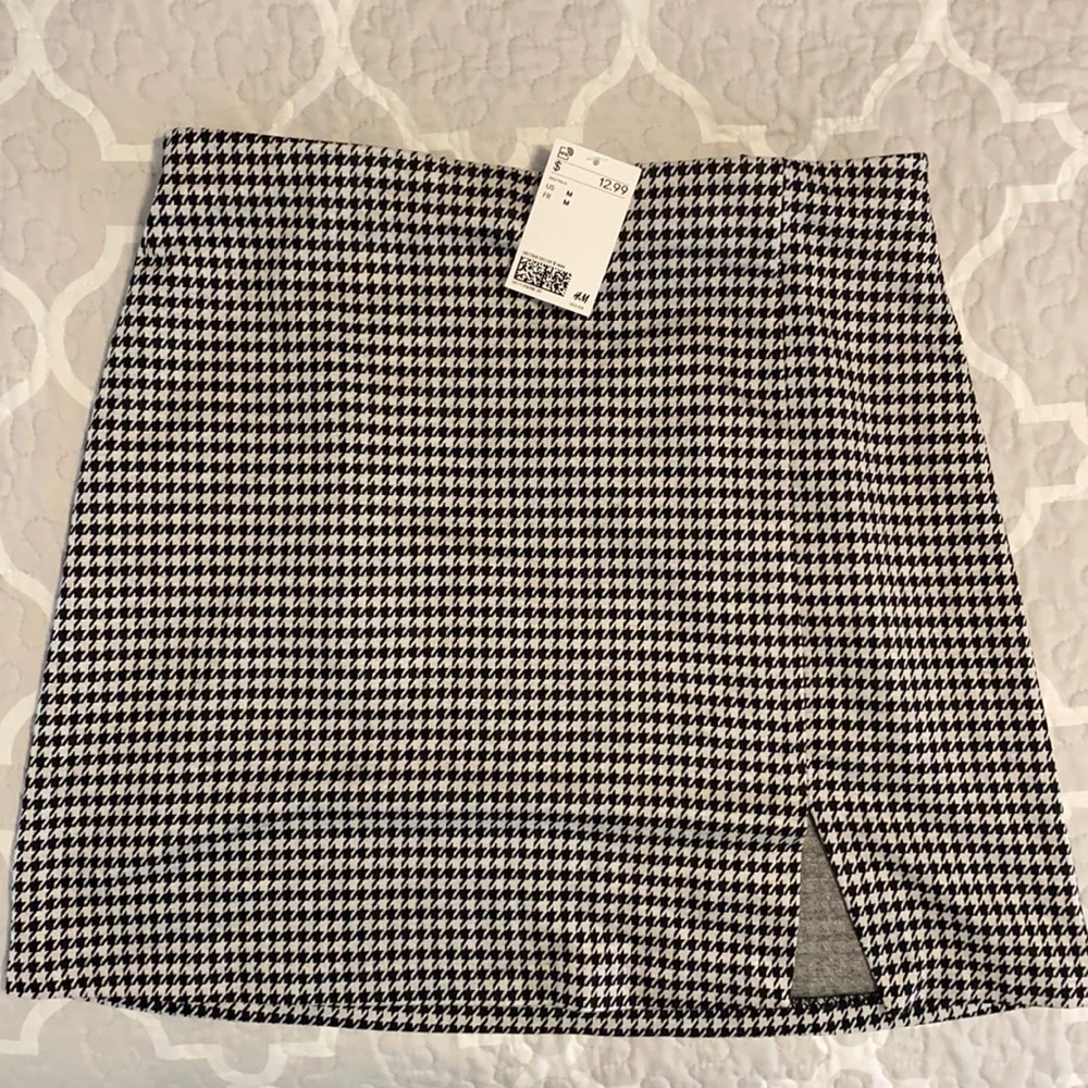 H&M Houndstooth Skirt Size M